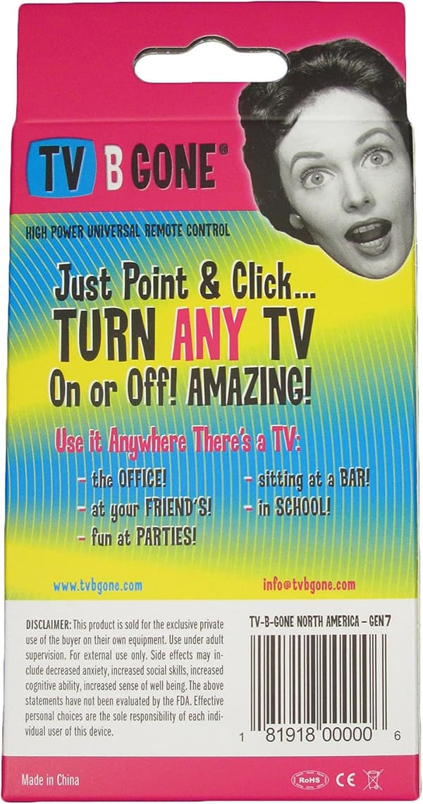 TV-B-Gone Remote - Universal TV Power Off for North America & Australia