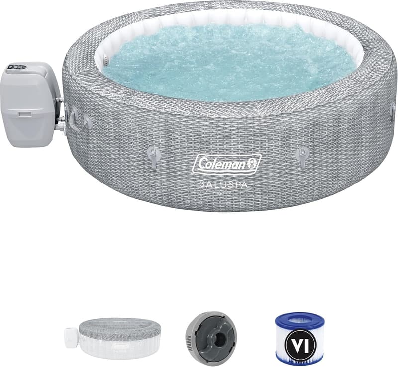 SaluSpa Sicily 7-Person Inflatable Hot Tub with 180 AirJets