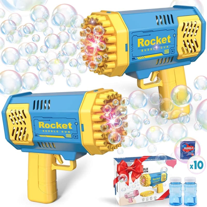 Bubble Machine Set for Kids Ages 3-8 - Perfect Birthday Gift