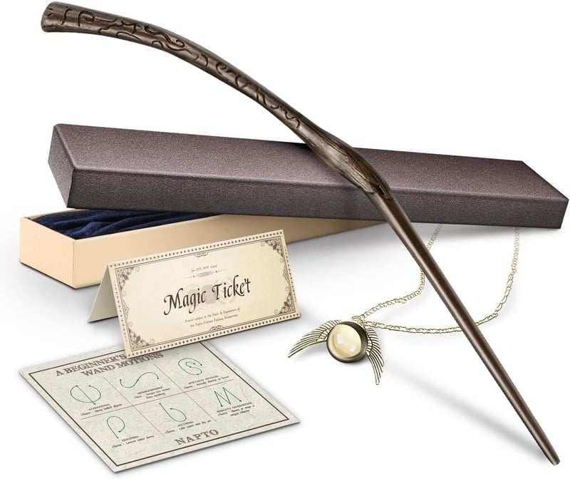 Cosplay Wizard Wand Set for Halloween & Christmas Parties