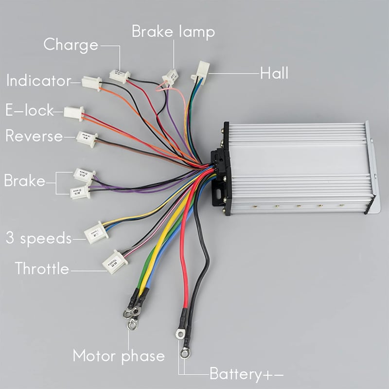 2500W 60V Brushless DC Motor Kit for Electric Scooters