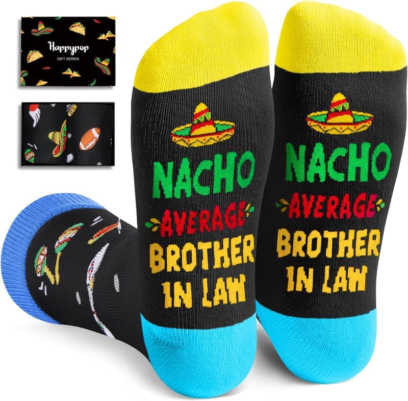 Funny Men's Socks - Novelty Family Gifts for Son, Uncle, Brother, Grandson, Nephew