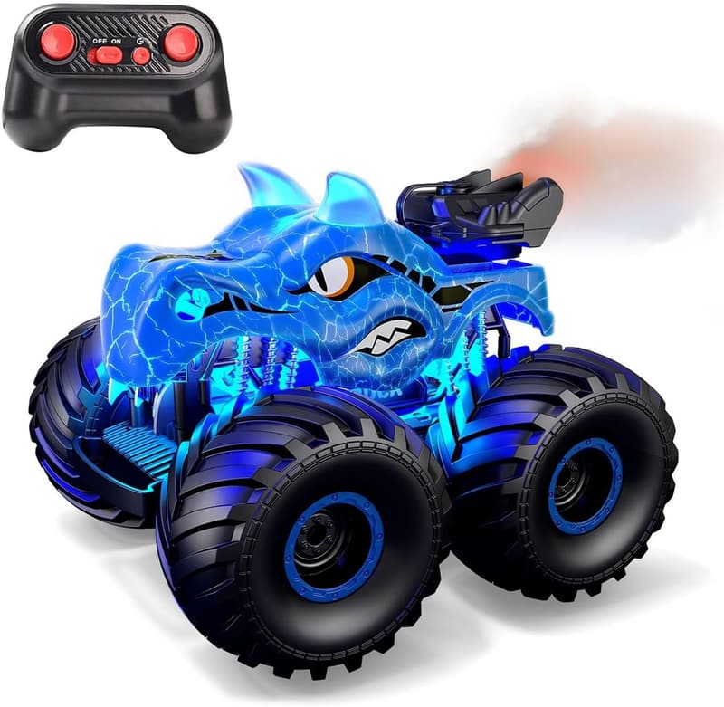 1:18 Off-Road Dinosaur RC Car Toy for Kids Ages 6+ - Blue