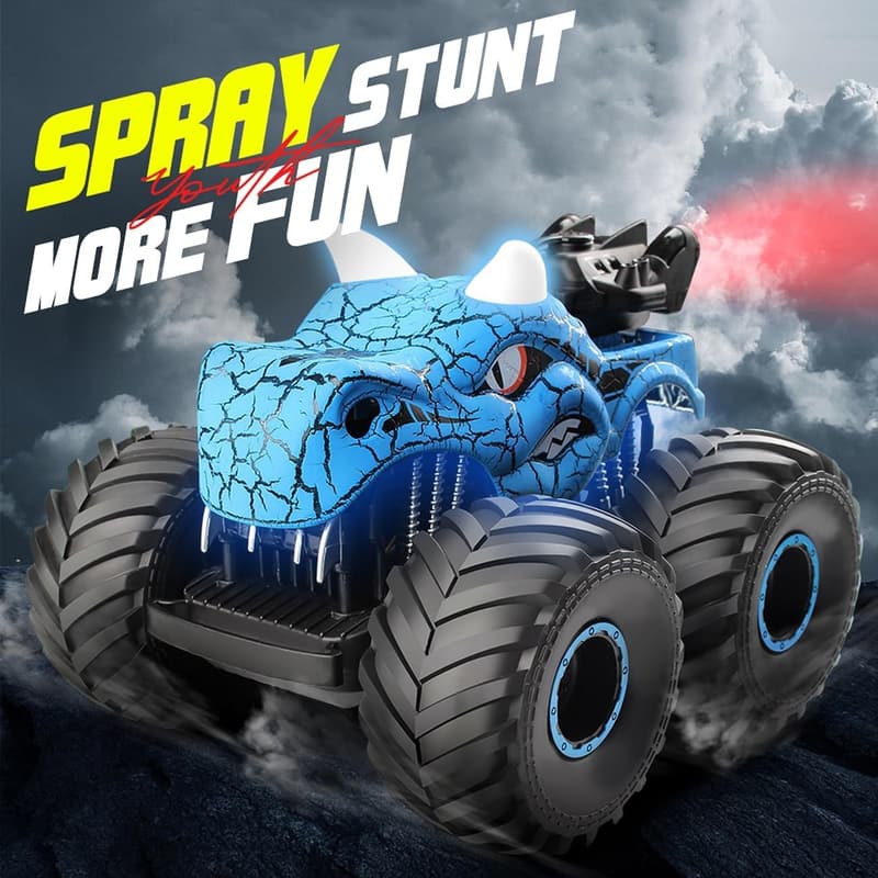 1:18 Off-Road Dinosaur RC Car Toy for Kids Ages 6+ - Blue