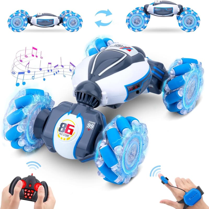 Birthday Stunt Car Toy - Hand-Controlled 4WD All-Terrain Vehicle