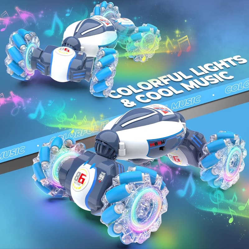Birthday Stunt Car Toy - Hand-Controlled 4WD All-Terrain Vehicle
