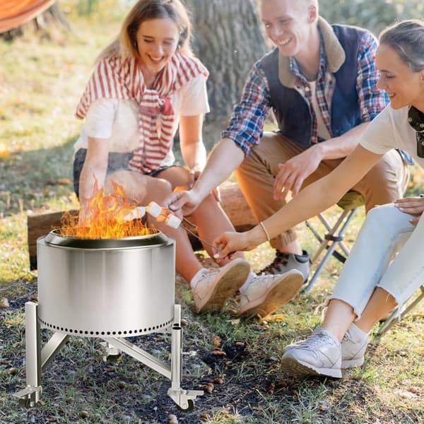 Stainless Steel Fire Pit Stand for 15-27
