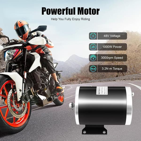 High-Speed 48V 1000W Electric Motor Kit for Go Karts and ATVs