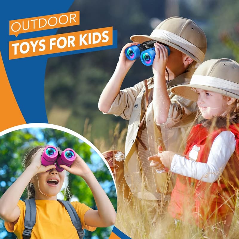 Outdoor Binoculars for Kids with Bird Watching Manual