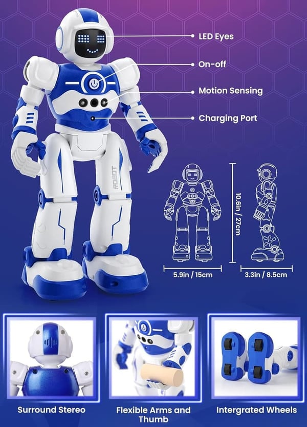 Programmable Dancing Robot Toy for Kids, Ages 4-10
