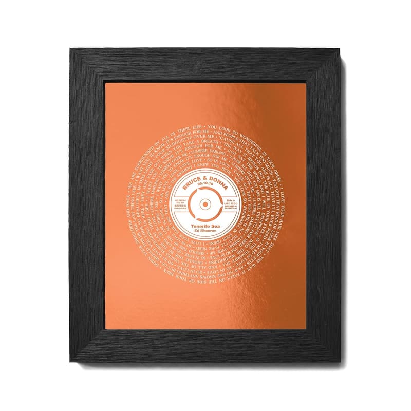 7th Anniversary Gift: First Dance Wedding Song Print