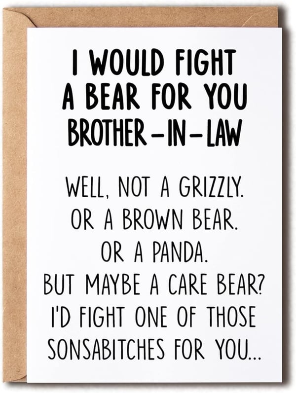 Graduation Card for Brother-in-Law - Funny Gift from Family