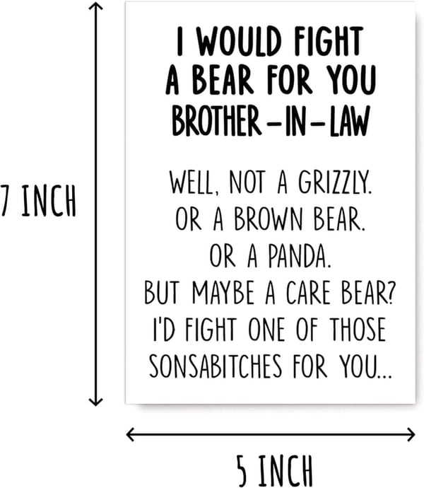 Graduation Card for Brother-in-Law - Funny Gift from Family