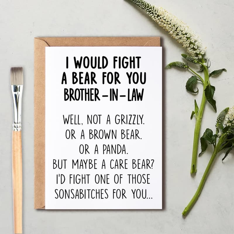 Graduation Card for Brother-in-Law - Funny Gift from Family