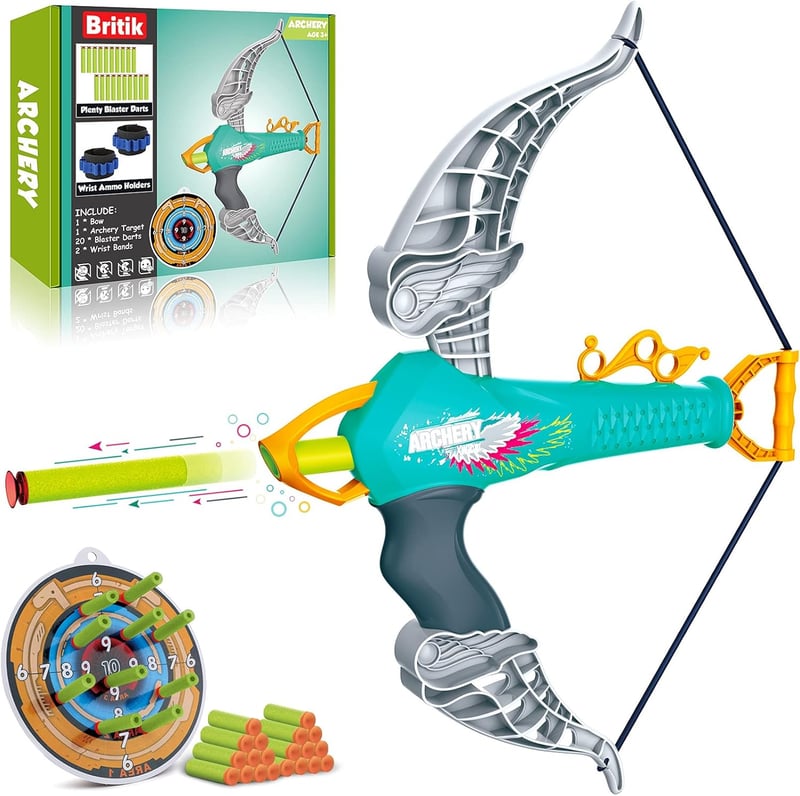 Kids Archery Set - Bow and Arrow with 20 Suction Cup Arrows