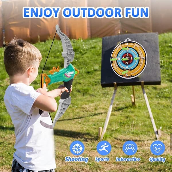 Kids Archery Set - Bow and Arrow with 20 Suction Cup Arrows