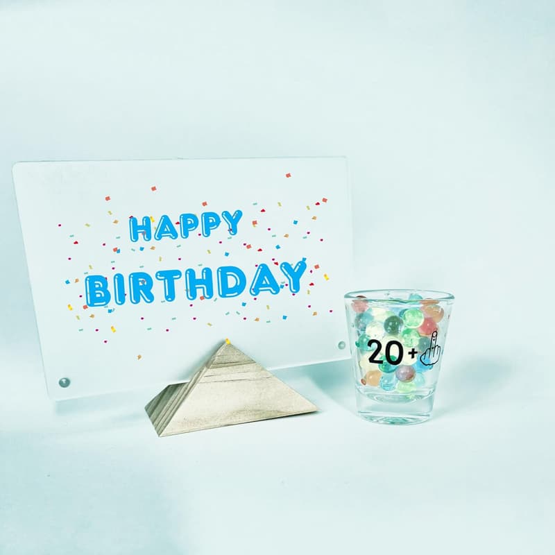 21st Birthday Funny Shot Glass - Scratch Resistant & Dishwasher Safe