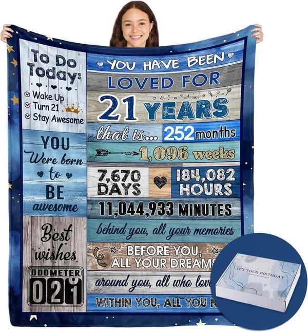 21st Birthday Gift Box for Men