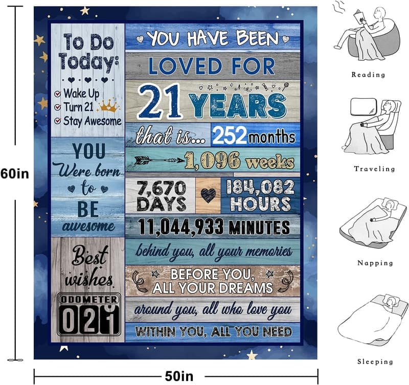 21st Birthday Gift Box for Men