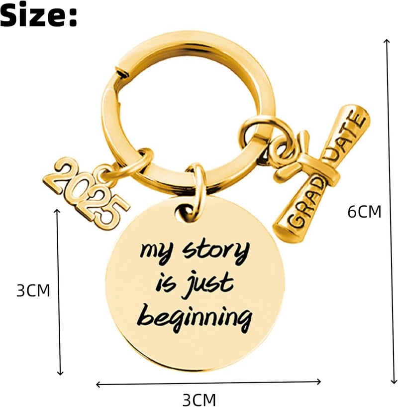 Graduation Keychain Souvenir for Him or Her