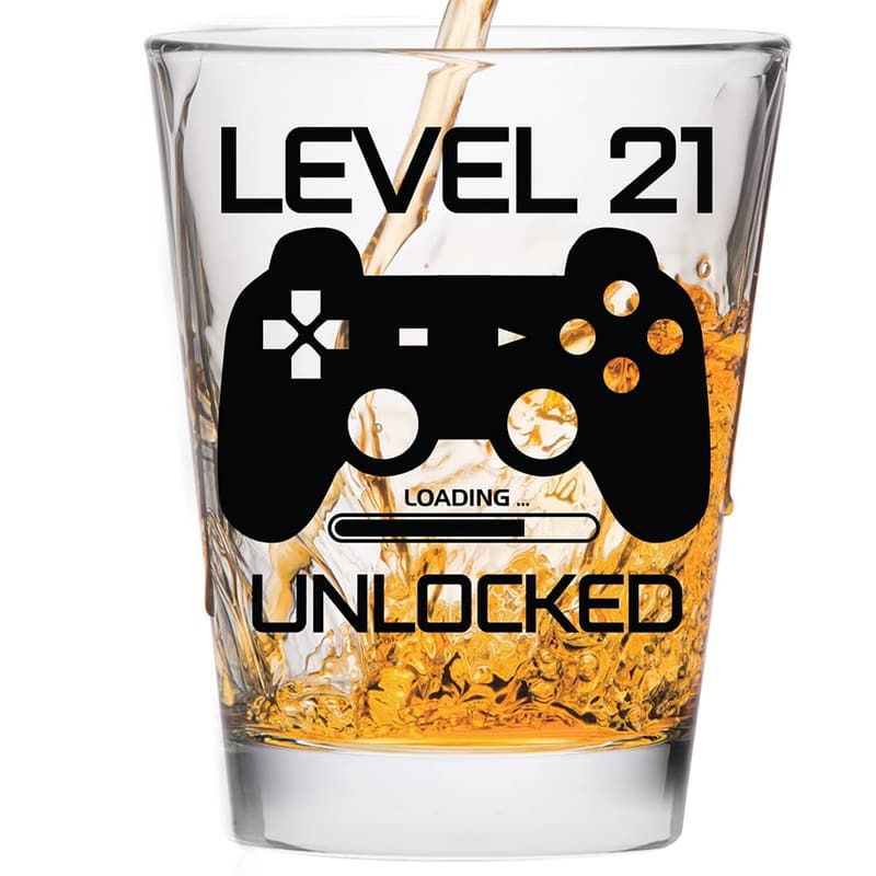21st Birthday Shot Glass - 