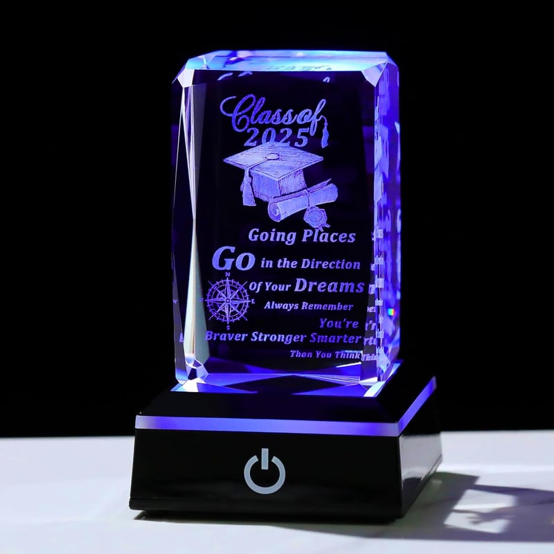 2025 Graduation Gift: 3D Laser Engraved Keepsake for Her & Him