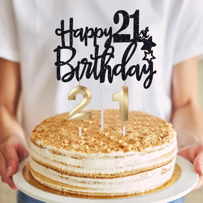 21st Birthday Party Supplies for Men: Crown, Sash, Balloons & More