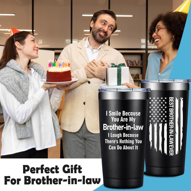 Brother-in-Law Birthday Tumbler Cup - 20oz Gift