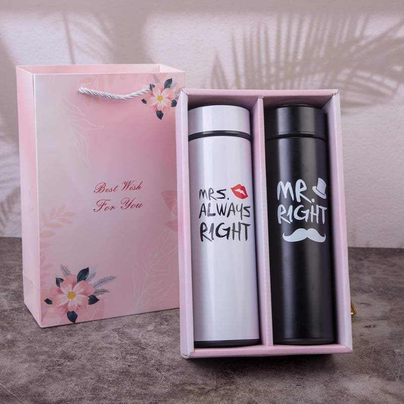 Mr & Mrs Insulated Tumbler Set - Unique Wedding Gifts