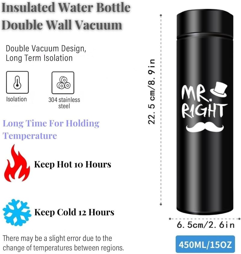 Mr & Mrs Insulated Tumbler Set - Unique Wedding Gifts