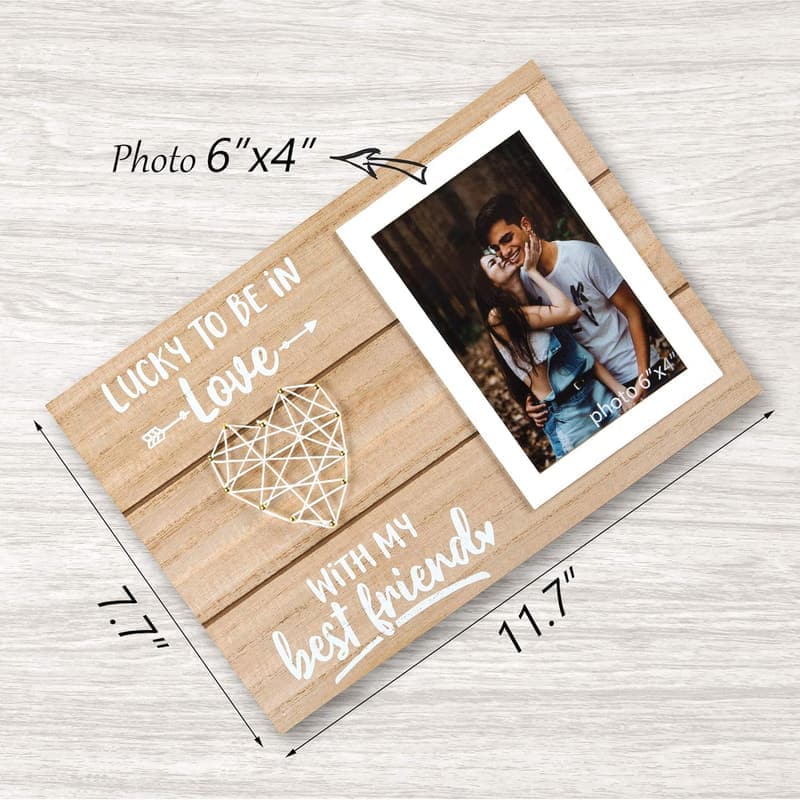 Couples Anniversary Picture Frame Gift - 4x6 Inches