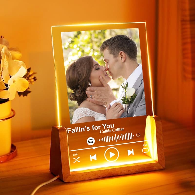 Spotify Glass Art Plaque for Boyfriend, Girlfriend, Lover