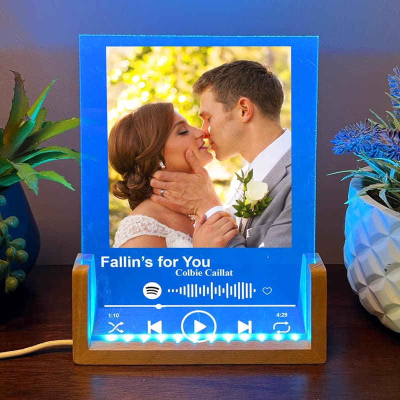 Spotify Glass Art Plaque for Boyfriend, Girlfriend, Lover