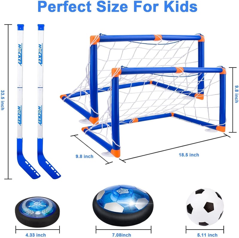 3-in-1 LED Air Hover Soccer Ball Set for Kids