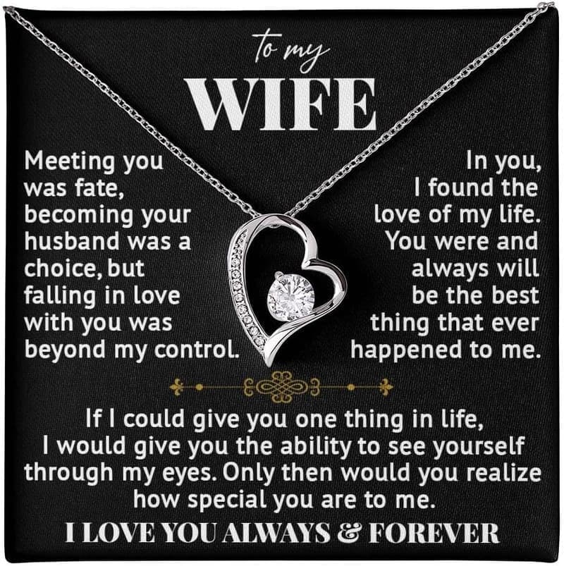To My Wife Necklace - Forever Love Jewelry Gift