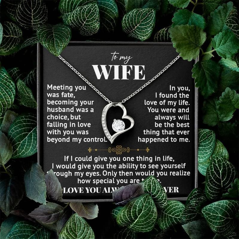 To My Wife Necklace - Forever Love Jewelry Gift
