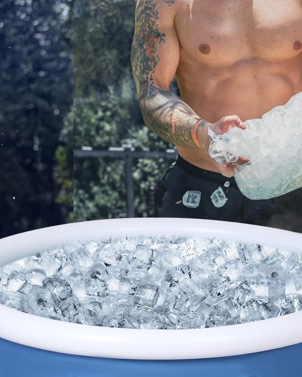Colossal Inflatable Ice Bath Tub for Athletes - 105 Gallons