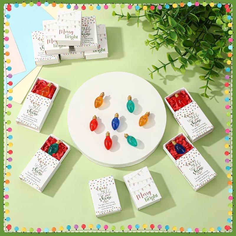 Inspirational Light Bulb Ornaments Gift Set for Coworkers