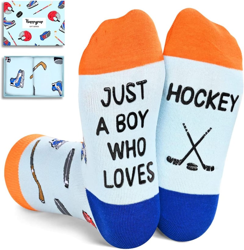 Birthday Gift Novelty Socks for Boys - Sports Themes