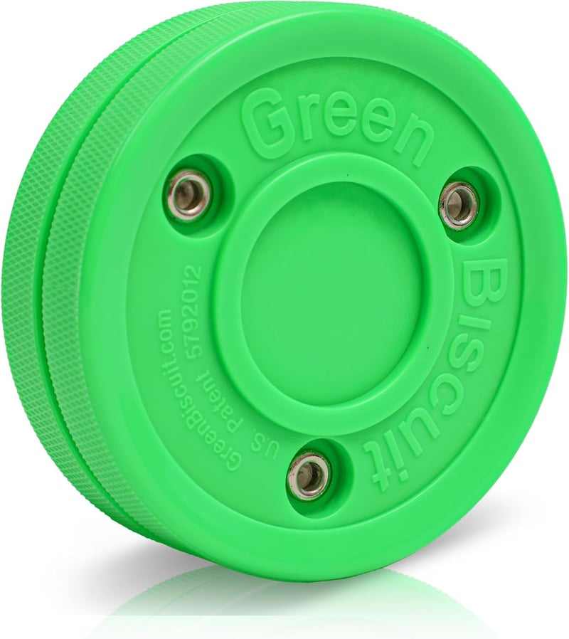 Green Biscuit Off-Ice Hockey Puck 2-Pack
