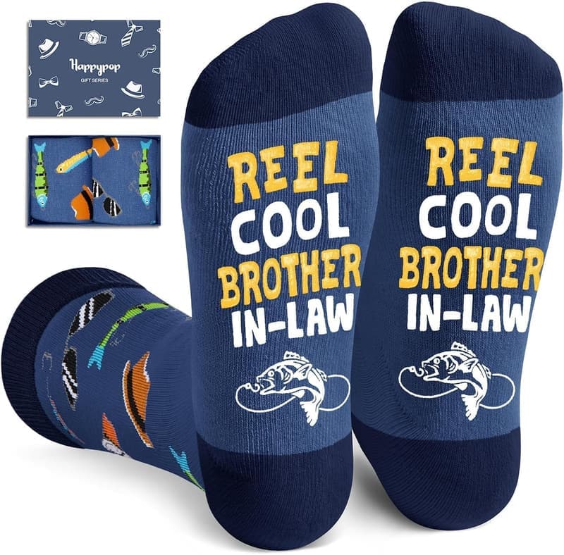 Funny Dark Blue Reel Gift for Godfather & Stepdad