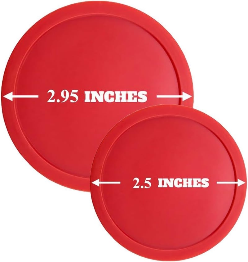 Air Hockey Paddles & Pucks Set for Kids & Adults - 2 Strikers, 6 Pucks