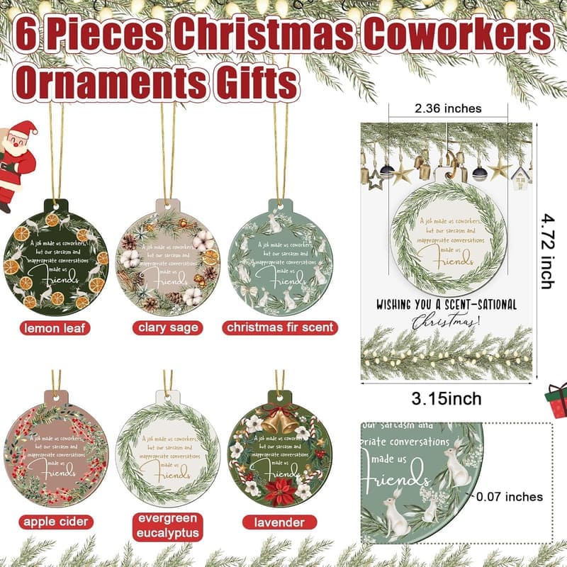 Christmas Coworker Appreciation Gift Set with Scent Sachets