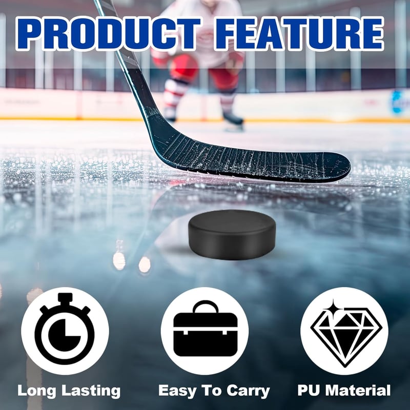 3-Inch Soft Foam Hockey Pucks Set for Kids & Adults