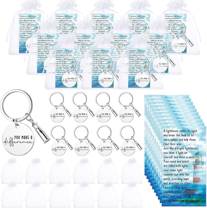 Employee Appreciation Keychain - Bulk Thank You Gifts for Team