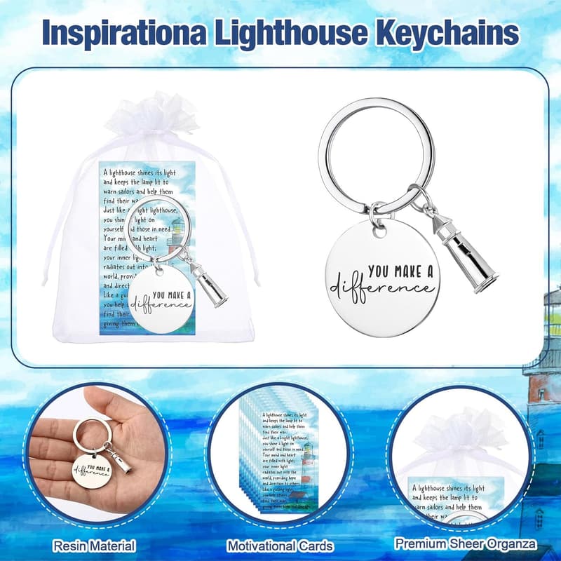 Employee Appreciation Keychain - Bulk Thank You Gifts for Team