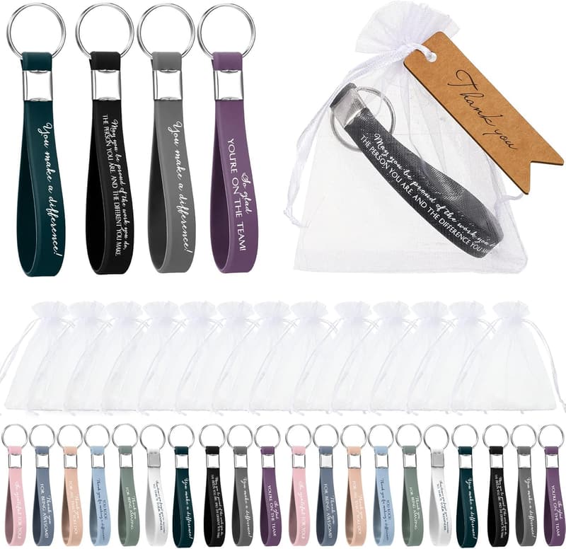 Graduation Thank You Keychains for Teachers & Nurses - 60 Sets