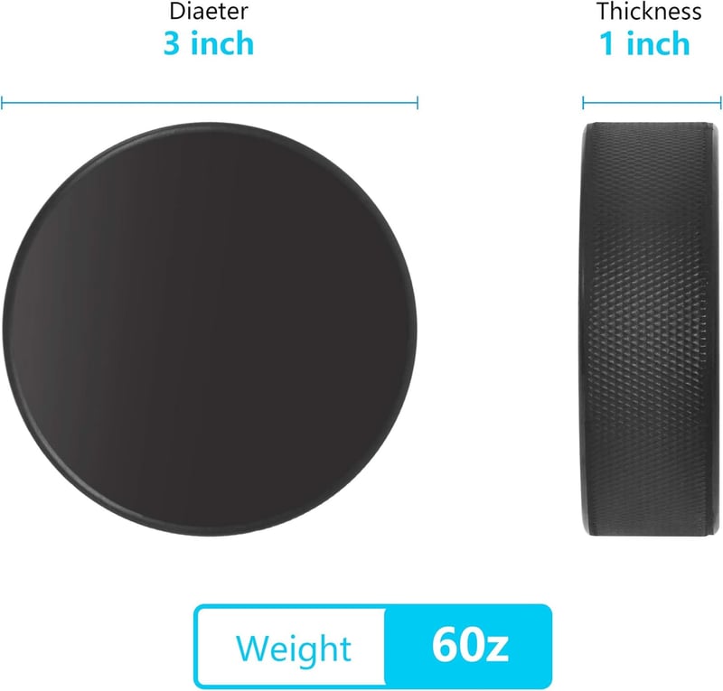 Ice Hockey Pucks – Practice Training Set (4 or 6 Pcs)