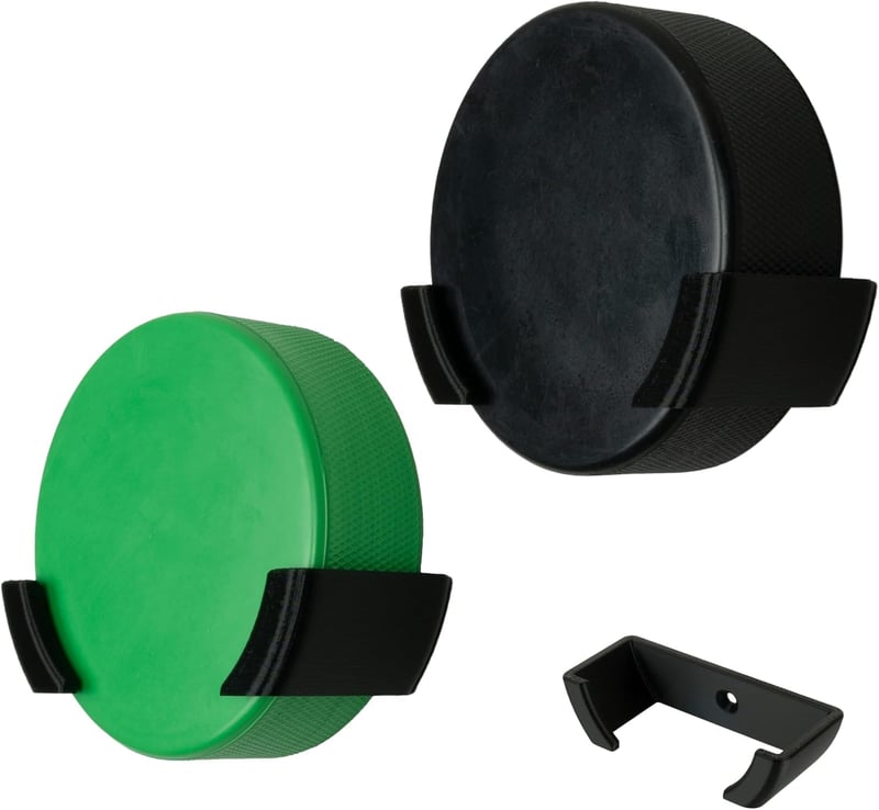 Hockey Puck Wall Mount Display Rack (2 Pack) for Collectibles