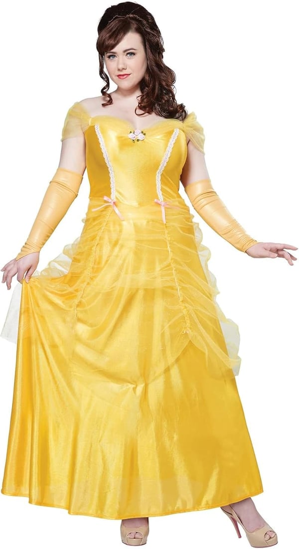 Plus-Size Classic Beauty Long Dress Gown for Women